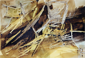 Willi Frommberger - Aquarell mit Bistertinte und Acrylfarbe, 2002